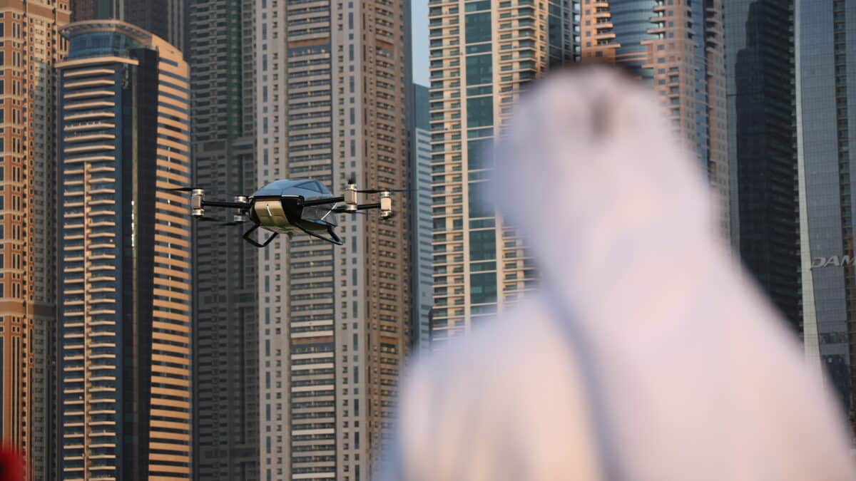 Coche volador en Dubai.