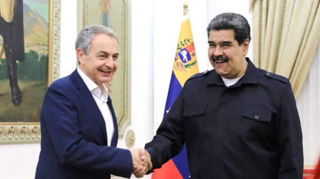 Nicolás Maduro recibe a José Luis Rodríguez Zapatero en Caracas.