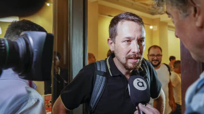 Pablo Iglesias acude a la presentación del libro "La propuesta republicana" El exvicepresidente del Gobierno y exlíder de Podemos, Pablo Iglesias a su llegada al acto de presentación del libro