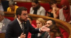 Aragonès se estrella con su debilidad parlamentaria en el primer pleno