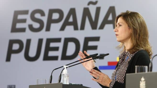 sanidad-publicidad-31-meses-contratos-emergencia-covid La directora de la Agencia Española de Medicamentos y Productos Sanitarios, María Jesús Lamas, en una comparecencia informativa.