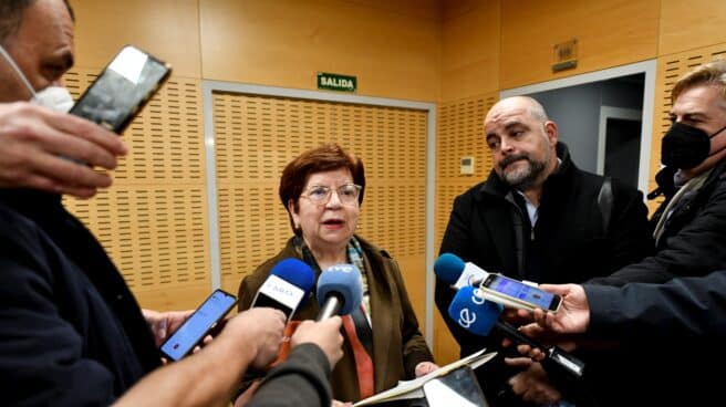 La Delegada del Gobierno en Ceuta, Salvadora Mateos, ofrece declaraciones a los medios de comunicación