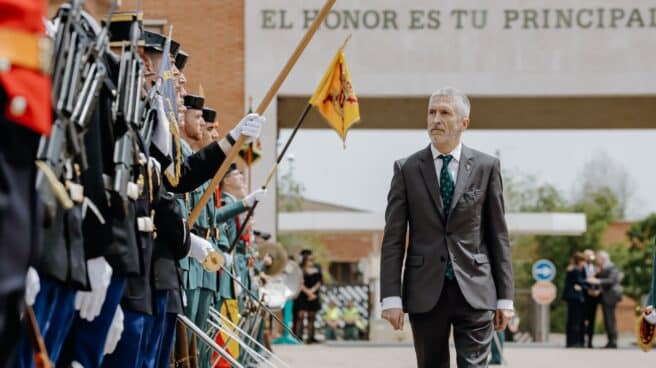 El ministro de Interior, Fernando Grande-Marlaska, en un acto conmemorativo de la fundación de la Guardia Civil.