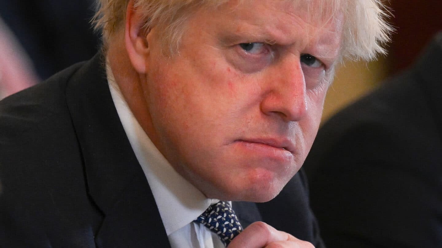 Boris Johnson, en una reunión de gabinete.