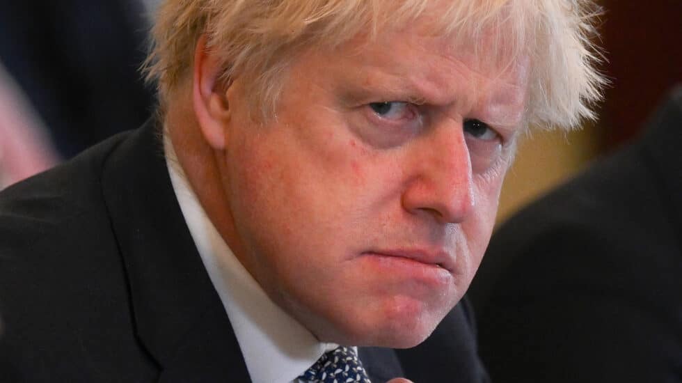 Boris Johnson, en una reunión de gabinete.