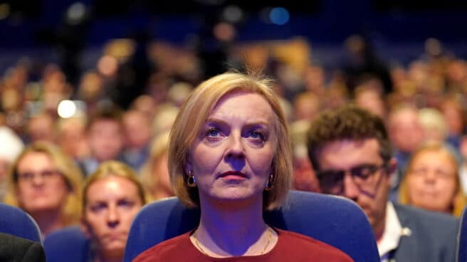 Liz Truss durante la Conferencia anual del Partido Conservador en Birmingham