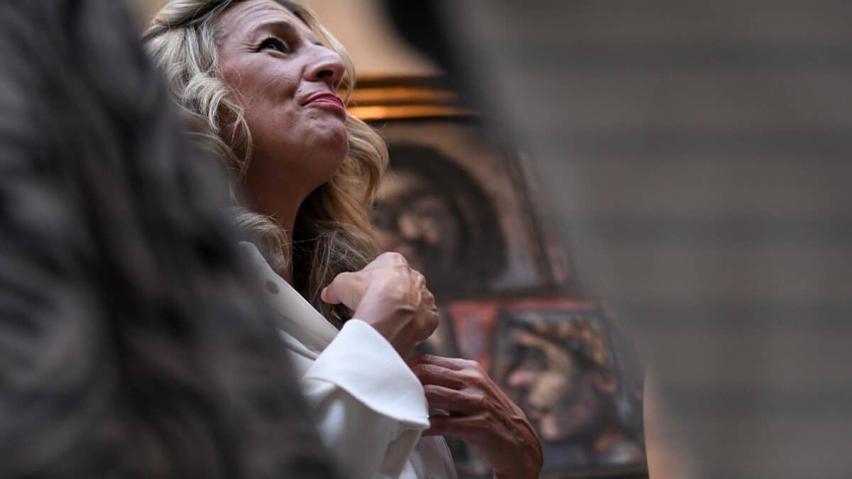 Yolanda Díaz, en el Senado.