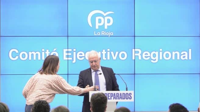 El presidente del Partido Popular de La Rioja, José Ignacio Ceniceros, durante la reunión del Comité Ejecutivo Regional del PP en la sede del partido