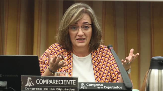 Comisión de Presupuestos en el Congreso de los Diputados La presidenta de la Autoridad Independiente de Responsabilidad Fiscal (AIReF), Cristina Herrero, comparece durante la Comisión de Presupuestos en el Congreso de los Diputados.