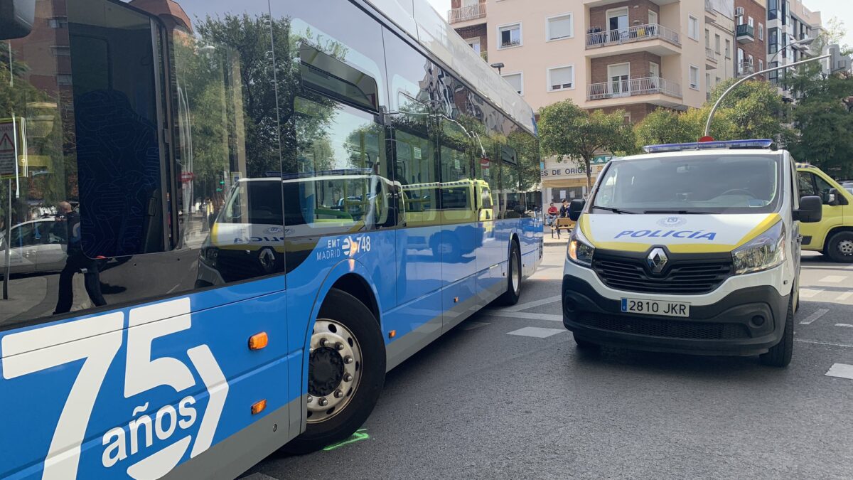 Muere un hombre de 85 años atropellado por un autobús en Madrid