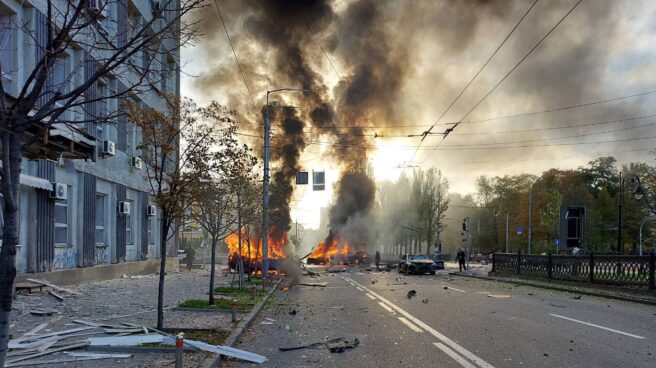 Kiev tras los bombardeos de 2022. Kiev tras los bombardeos de 2022.
