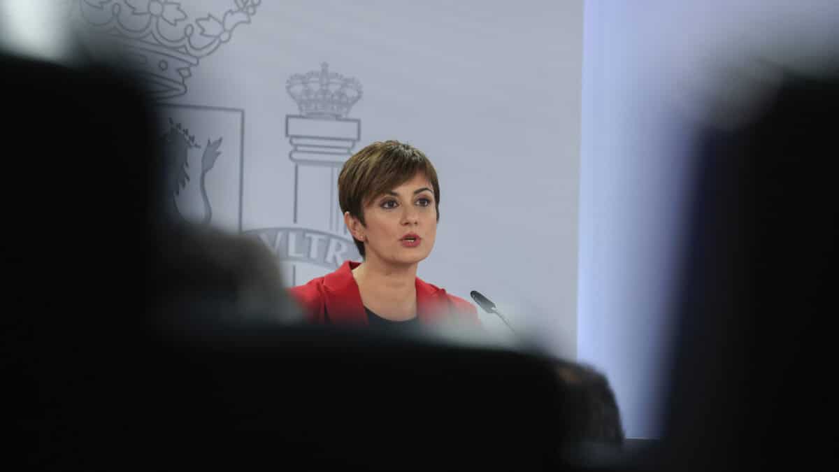 La portavoz del Ejecutivo, Isabel Rodríguez, en rueda de prensa en la Moncloa tras el Consejo de Ministros de este 31 de octubre de 2022.