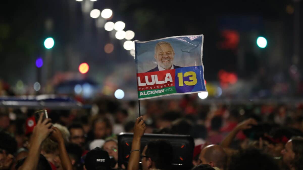 Festejo en Sao Paulo por la victoria de Lula