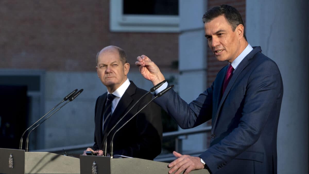 Sánchez y Scholz, en su primer encuentro en Moncloa