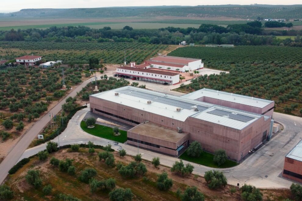 'Fondo Agro Smart' del Santander, un motor para el crecimiento sostenible del sector agroalimentario. Instalaciones de la empresa de aceite de oliva Aires de Jaén.