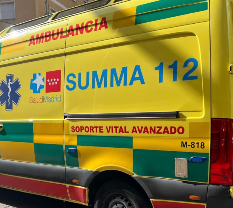 Un operario de 50 años muere tras caer desde un quinto piso en Madrid