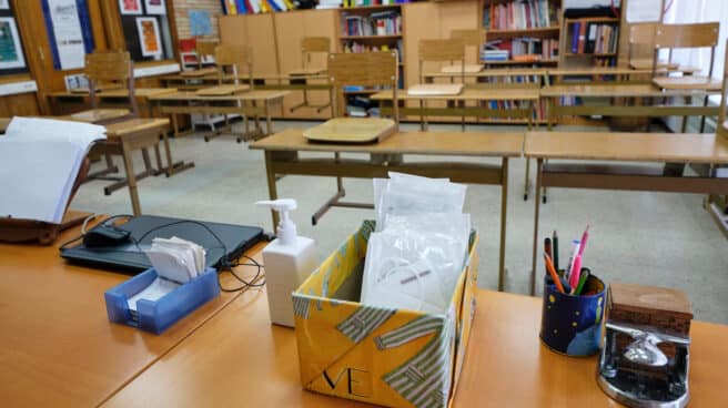 Aula del colegio Virgen de Europa, en Boadilla del Monte.