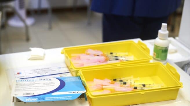 Inicio de la campaña de vacunación contra la gripe en Cantabria Un conjunto de vacunas de la gripe preparadas para ser administradas en la campaña que empieza este 17 de octubre en varios lugares de España.