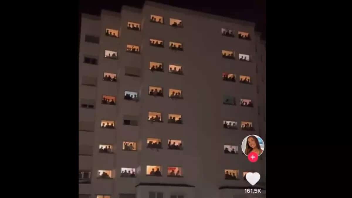 Captura del vídeo en el Colegio Mayor Elías Ahuja