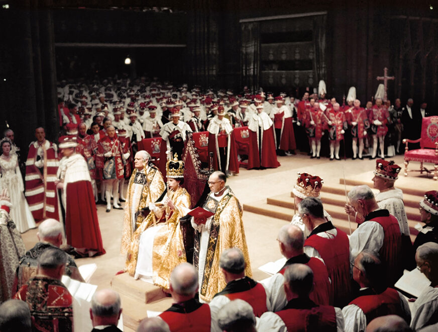 Coronación de Isabel II el 2 de junio de 1953 en Londres.