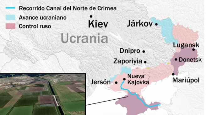 Mapa de situación de la guerra en Ucrania. Mapa de situación de la guerra en Ucrania.