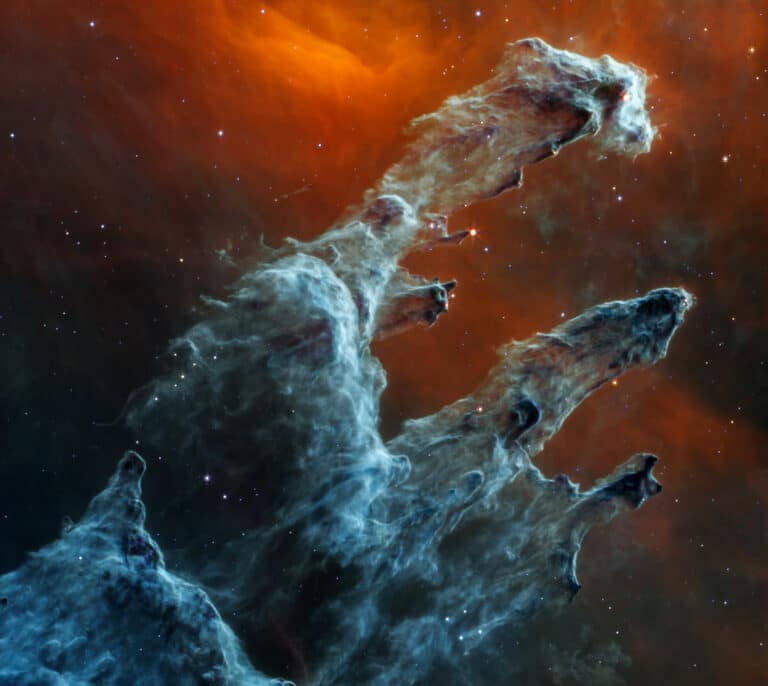 El telescopio Webb enseña la segunda imagen de los Pilares de la Creación