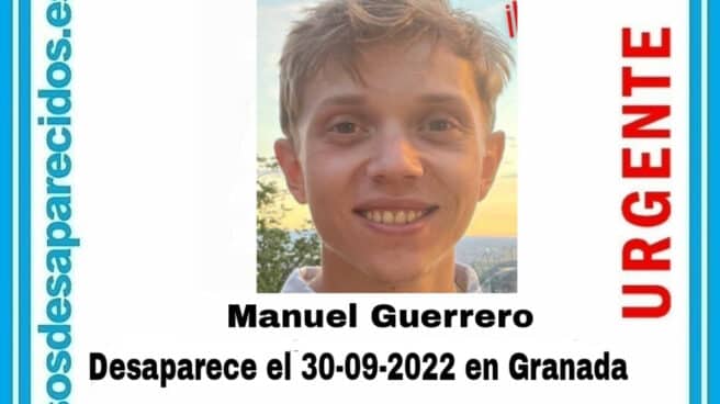 desaparecido-granada-manuel-guerrero Cartel de desaparición de Manuel Guerrero.