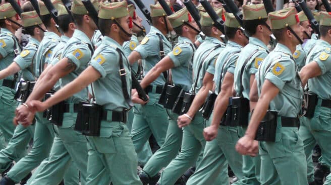 Desfile de la Legión española.