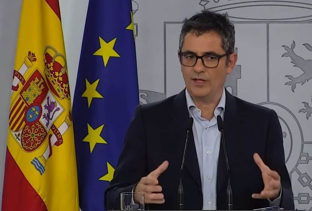 Félix Bolaños comparece en Moncloa tras la reunión con el Partido Popular para la renovación del Consejo General del Poder Judicial.