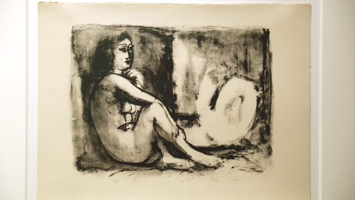 'Dos mujeres desnudas' del artista malagueño Pablo Ruiz Picasso, expuesta en el Museo Casa Natal Picasso de Málaga