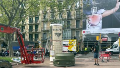 Lady Di, en la plaza Francesc Macià de Barcelona