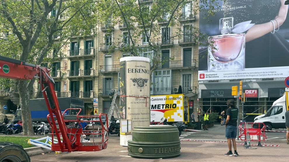 Lady Di, en la plaza Francesc Macià de Barcelona