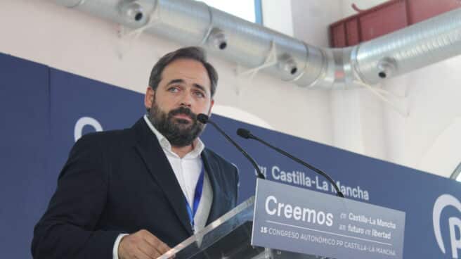 El presidente del Partido Popular de Castilla-La Mancha, Paco Núñez, interviene en la clausura del XV Congreso del PP de Castilla- La Mancha, que lo reeligió para el cargo El presidente del Partido Popular de Castilla-La Mancha, Paco Núñez, interviene en la clausura del XV Congreso del PP de Castilla- La Mancha, que lo reeligió para el cargo