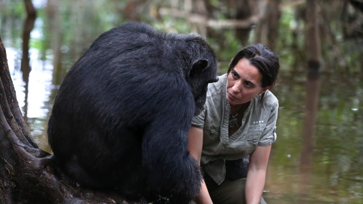 Rebeca Atencia con Koungoulou.