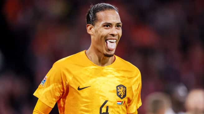 El defensa Virgil Van Dijk, en un partido con Holanda en la UEFA Nations League.