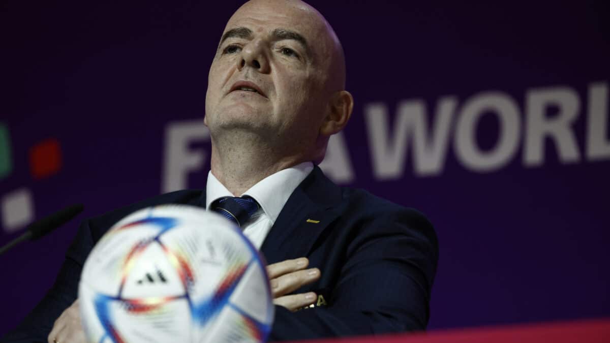 Gianni Infantino, presidente de la FIFA, en Doha (Qatar).