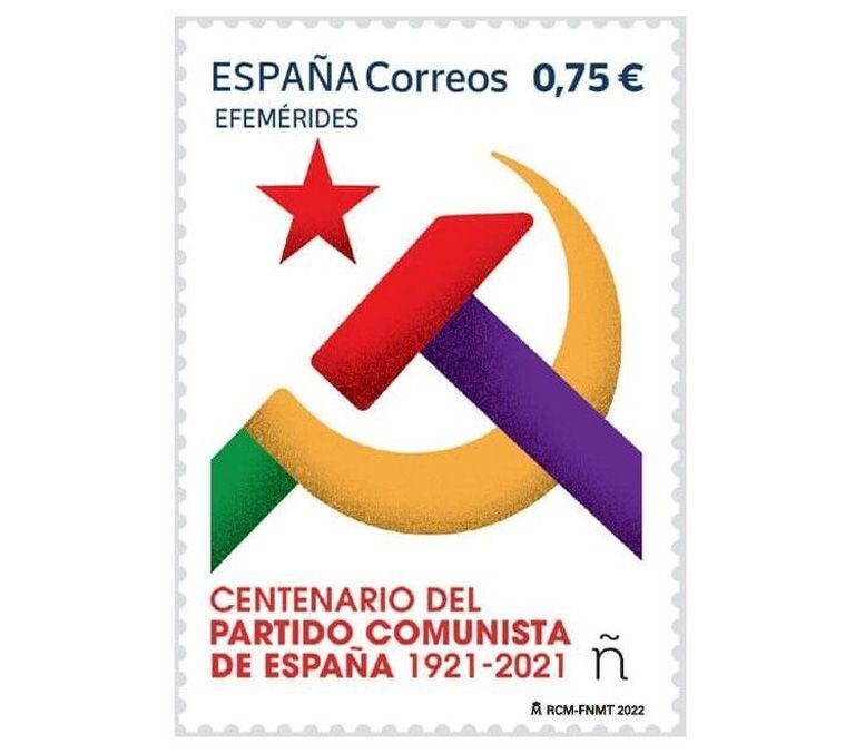 Una jueza suspende la emisión del sello de Correos conmemorativo del centenario del PCE