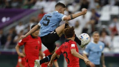 Dos palos frustran el ímpetu de Fede Valverde en el debut de Uruguay
