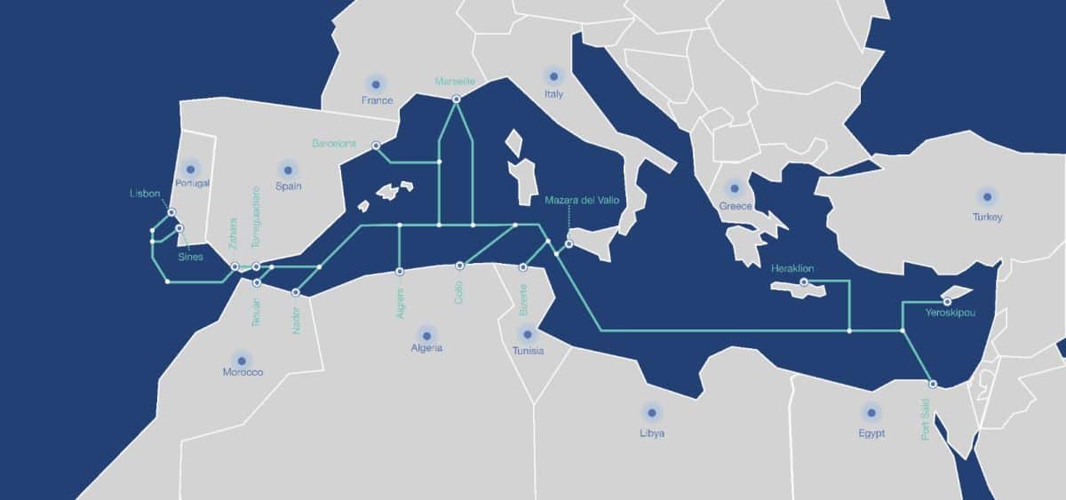 Mapa del cable Medusa