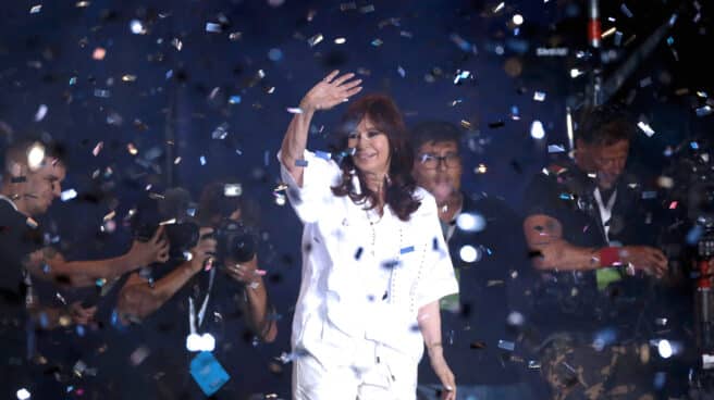 Cristina Fernández de Kirchner en una celebración peronista