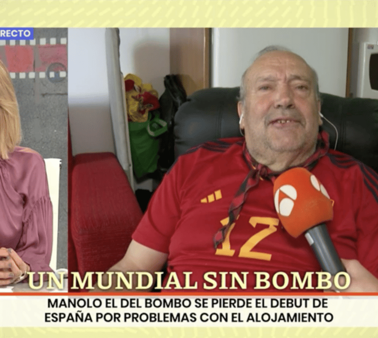 Las lágrimas de Manolo el del Bombo: "¡Quiero estar con mi España!"