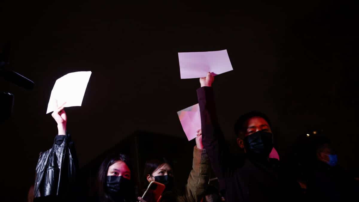 Protestas en China por la política de Covid Cero