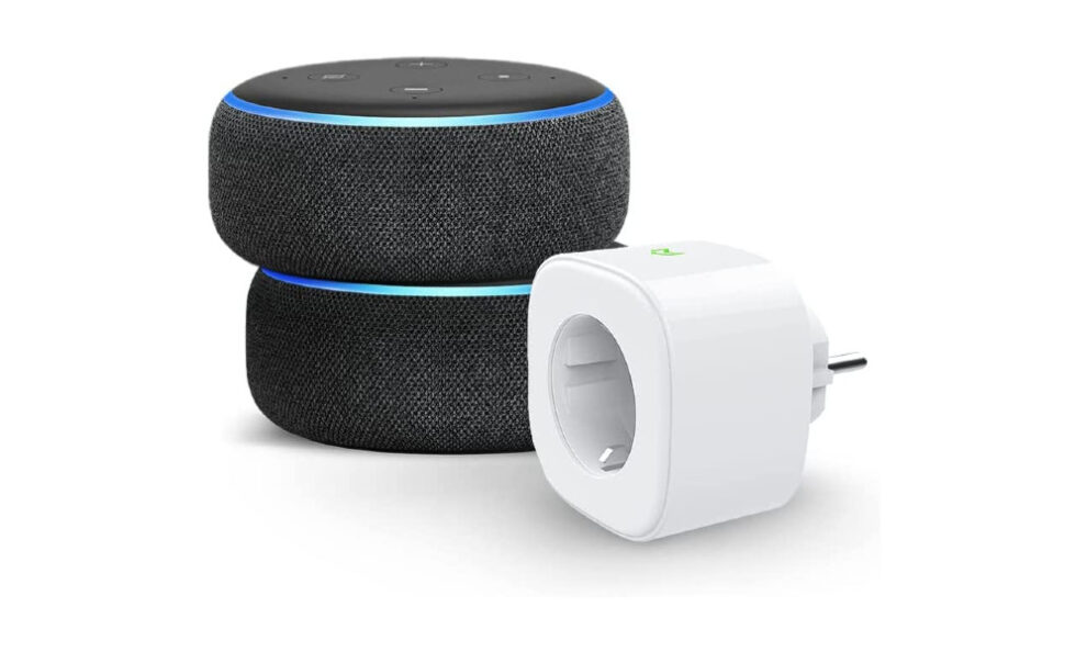 2 altavoces Echo dot y un enchufe inteligente por menos de 35€