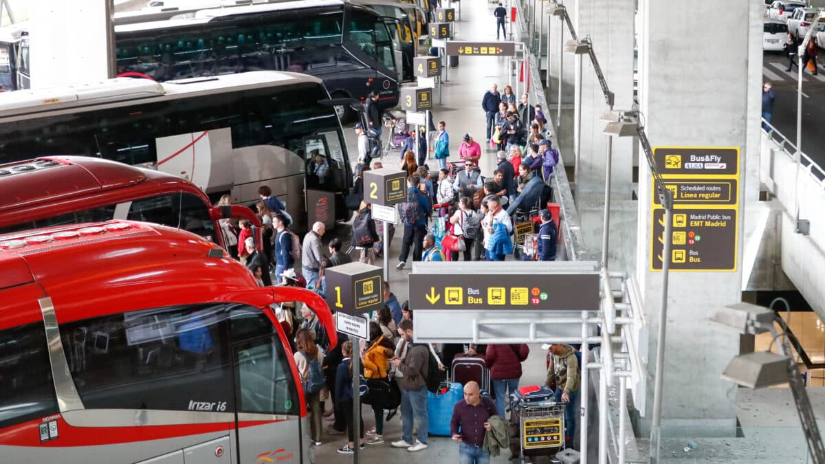 Estación de autobuses de Barajas.