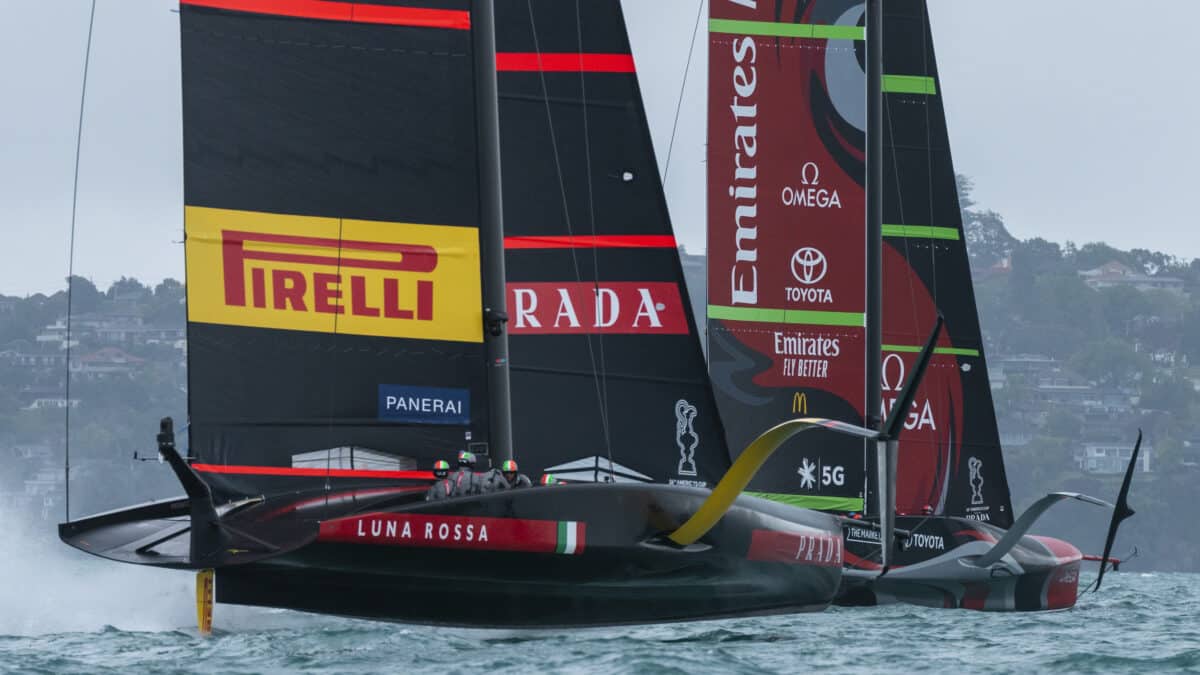 Dos embarcaciones de la Copa América de Vela en una imagen de archivo.