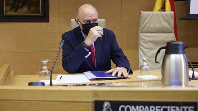 El exministro del Interior Jorge Fernández Díaz en la comisión de investigación de la operación ‘Kitchen’ del Congreso de los Diputados