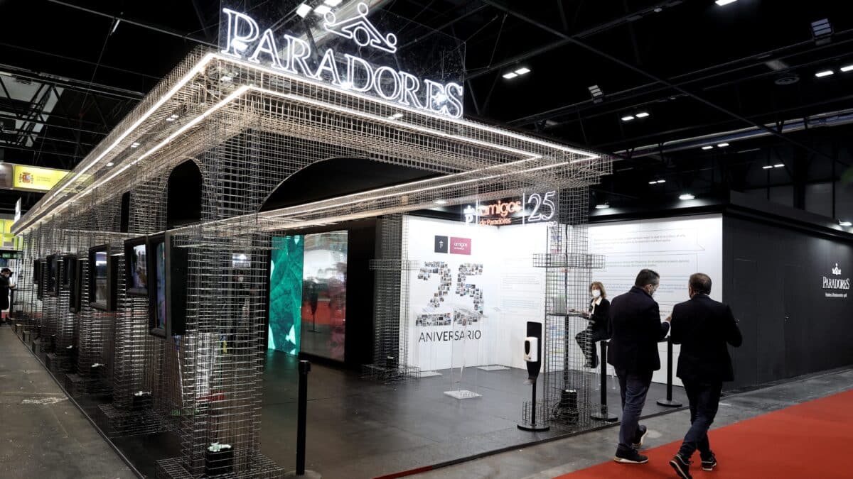 Expositor de la empresa pública Paradores en la última edición de Fitur.