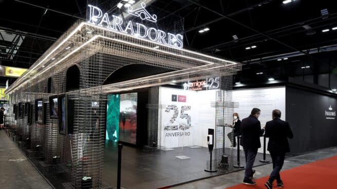 Expositor de la empresa pública Paradores en la última edición de Fitur.