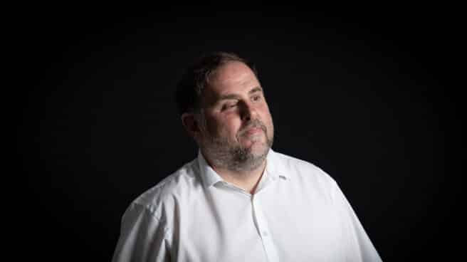 El líder de ERC, Oriol Junqueras, posa durante una entrevista con Europa Press.