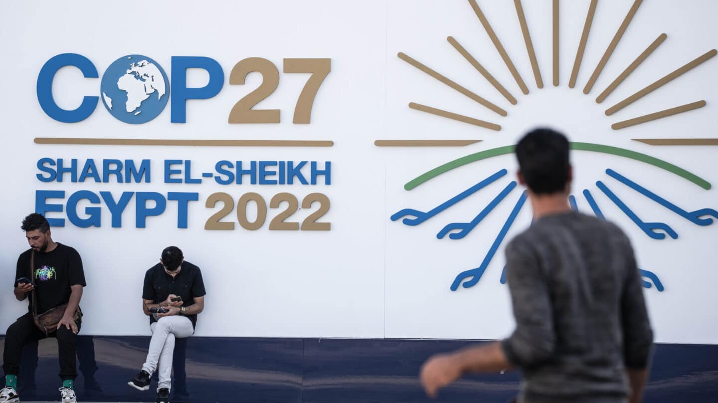 Centro de convenciones de la COP27 en Sharm El-Sheikh, Egipto.